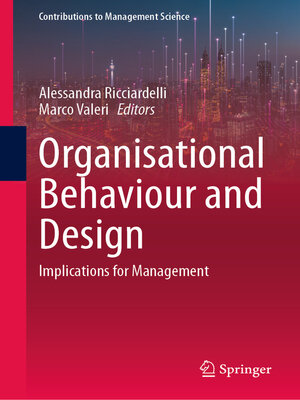 cover image of Organisational Behaviour and Design